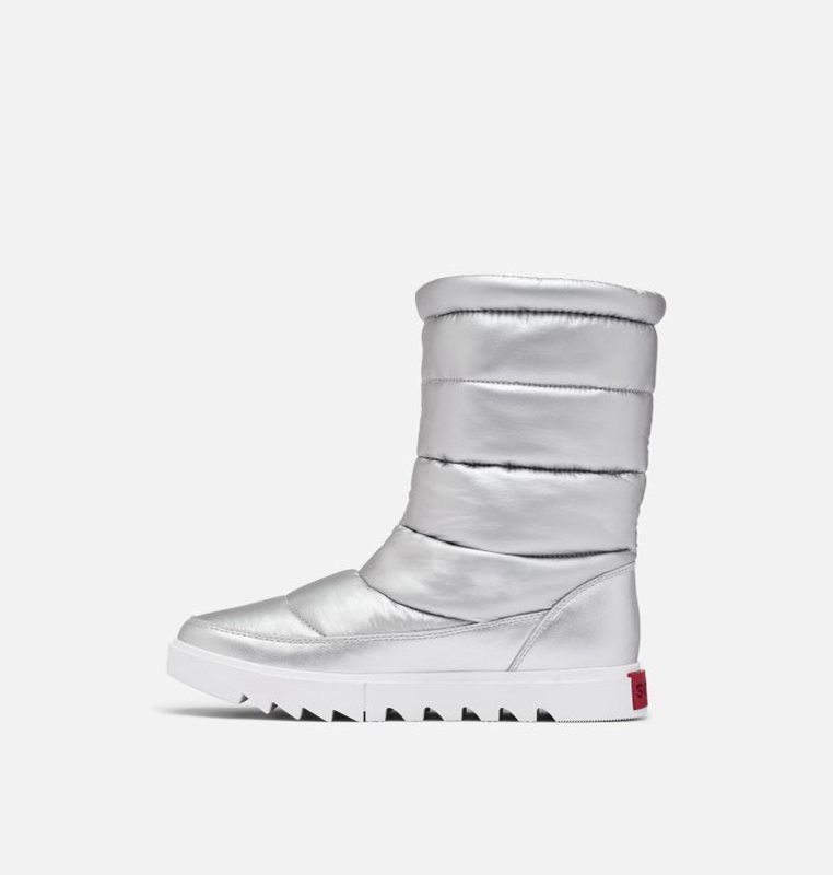 Womens Snow Boots Silver - Sorel Joan Of Arctic™ NEXT LITE Mid Puffy Low - 107-ZFWNQI